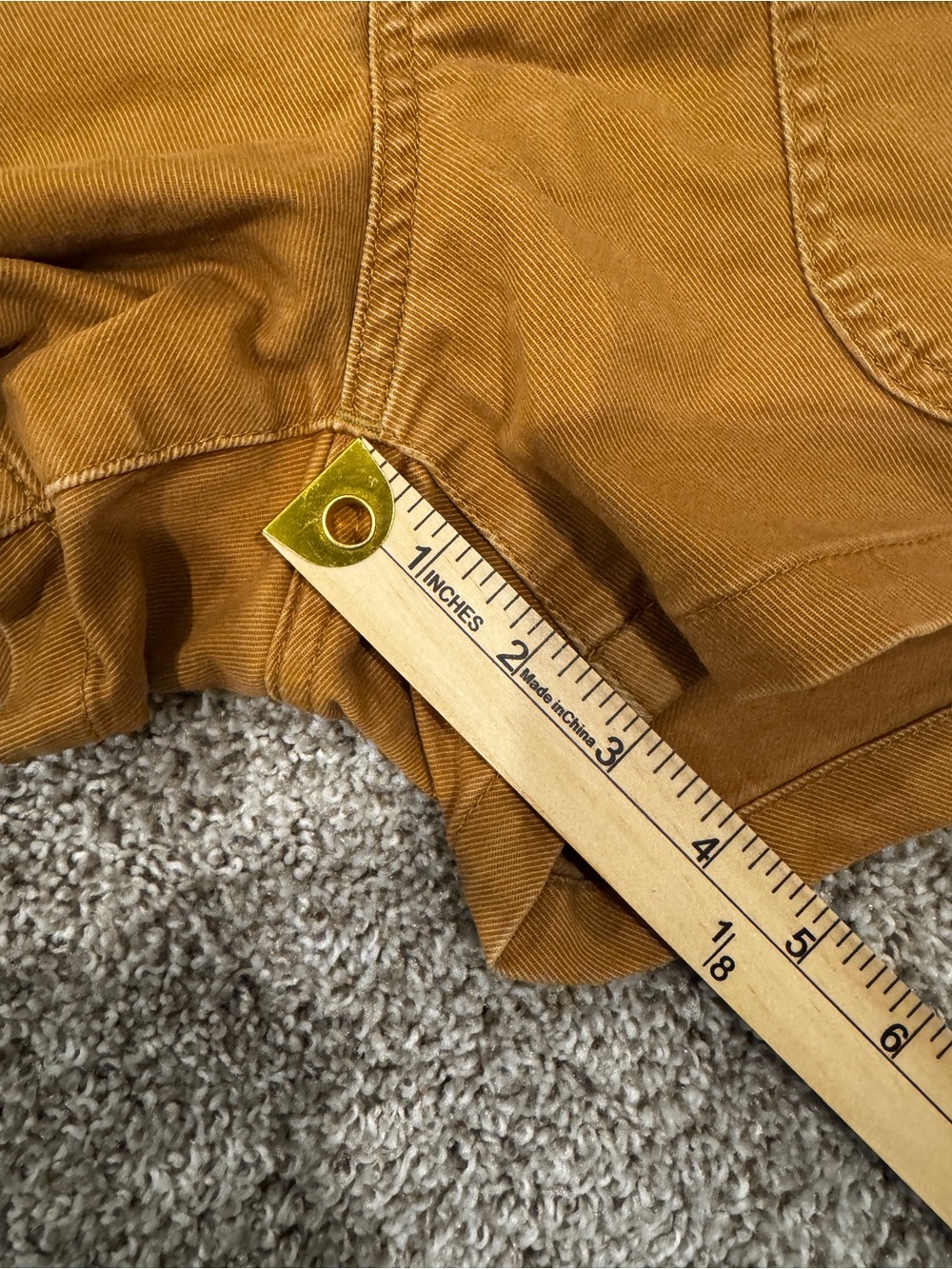 Madewell Women’s The Perfect Vintage Fatigue Shorts Size 28 Toffee Cotton - Picture 7 of 10